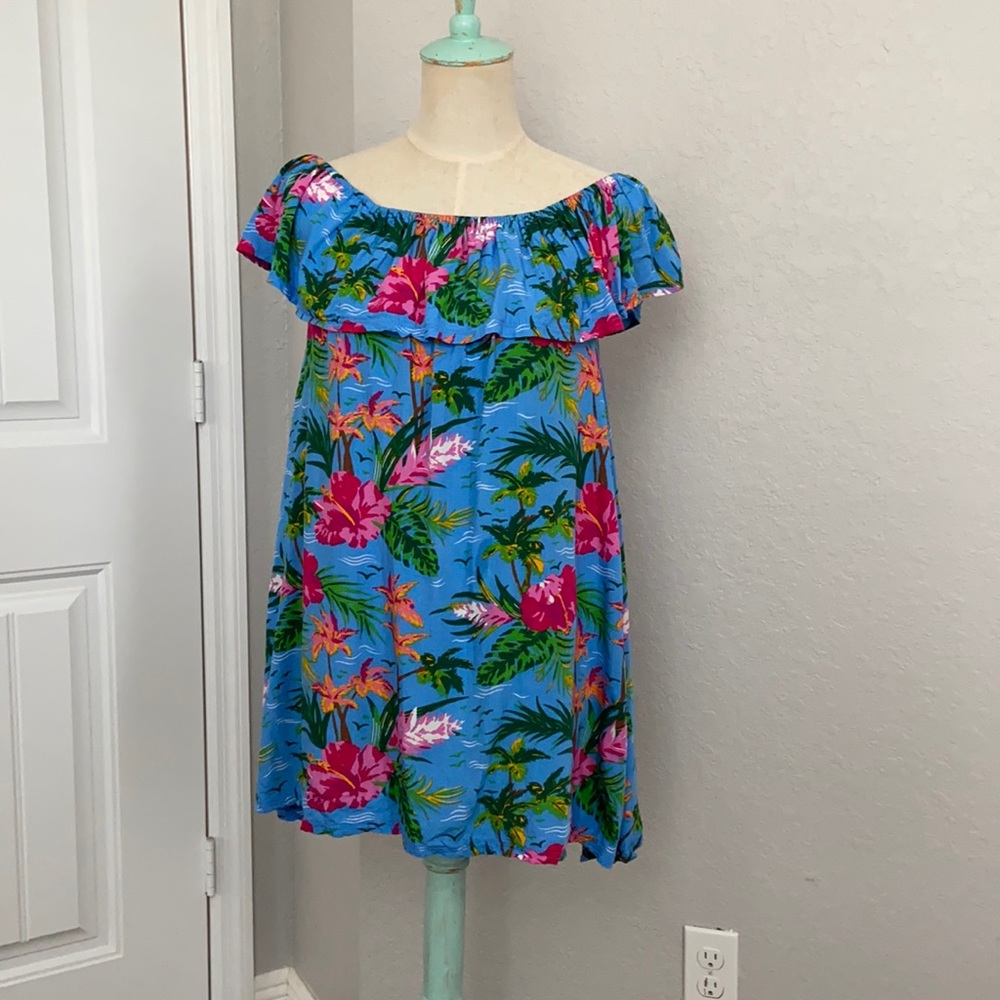 Ingear Hawaiian Print Dress